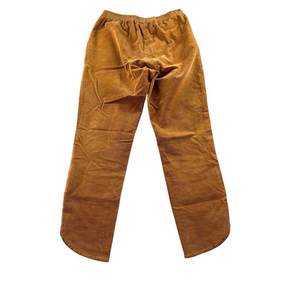 Marine Layer Allison Camel Angled Hem Pants Womens Size Small Tan Corduroy - Picture 2 of 7